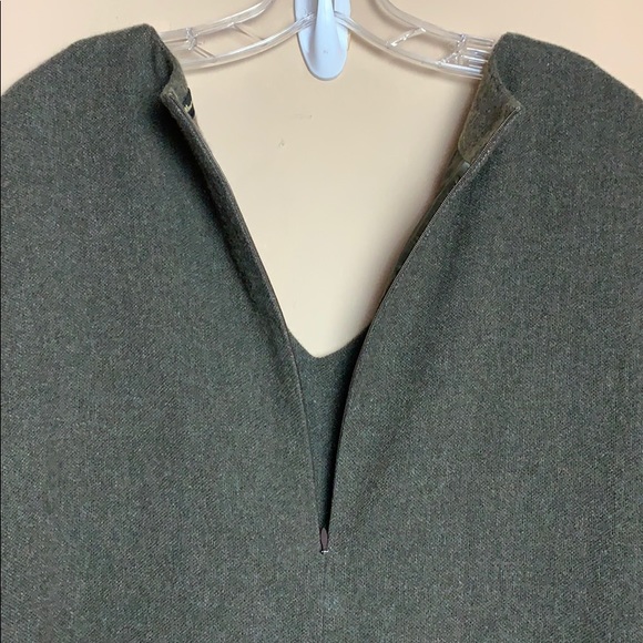 Massimo Dutti Talia Wool V Neck Shift Dress - Picture 8 of 8